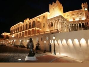 Prince's palace by night-Monaco